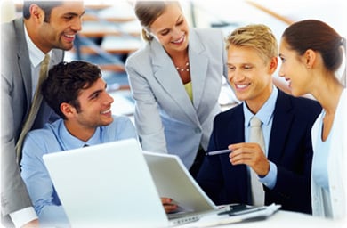 Team Using Document Management Software