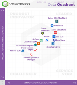 Epicor DocStar is a Gold Medalist in the 2022 SoftwareReviews Enterprise Content Management Data Quadrant Buyers Guide Report